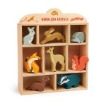 Set animaux en bois for�t beige