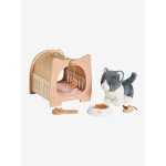 Set animal de compagnie chat + accessoires en bois fsc® bois Set animal de compagnie chat + accessoires en bois fsc® bois