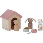 Set d'animaux de compagnie pour maison de poup�e multicolore