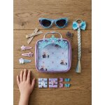 Set beaut� 12 accessoires cheveux la reine des neiges avec pochette bleu et violet