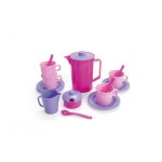 Set de caf� (my little princesse) - 17 pi�ces en filet violet