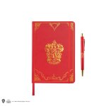 Set carnet et stylo deluxe gryffondor - harry potter rouge