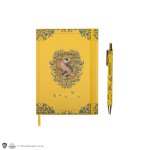 Set carnet et stylo deluxe monde magique de poufsouffle - harry potter jaune