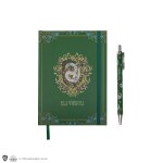 Set carnet et stylo deluxe monde magique de serpentard - harry potter vert