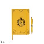 Set carnet et stylo deluxe poufsouffle - harry potter jaune