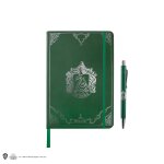 Set carnet et stylo deluxe serpentard - harry potter vert