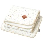 Set coussin et couverture pour berceau et couffin sidonia sidonia, beige, �cru, blanc