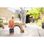 Set de croquet arc - en - ciel en bois fsc - jeu ext�rieur pour enfant multicolore