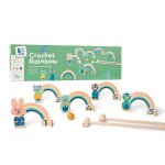 Set de croquet arc - en - ciel en bois fsc - jeu ext�rieur pour enfant multicolore