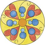 Set de dessin mini mandala multicolore