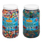 Set de deux pots de perles À repasser (env. 26000) multicolore Set de deux pots de perles À repasser (env. 26000) multicolore