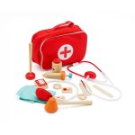Set docteur en bois rouge