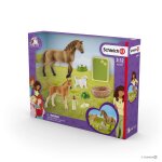 Set de figurines et accessoires - les soins pour b�b� animaux d'horse club sarah multicolore