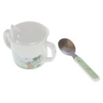Set go�ter enfant tasse et cuill�re blanc