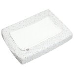 Set housse de matelas � langer et tapis de change sidonia, beige, �cru, blanc