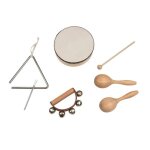 Set d'instruments de percussion beige
