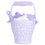 Set jeu de plage th�me oc�an avec seau, pelle et moules purple