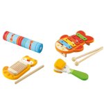 Set jouets musicaux rythmes et sons orange