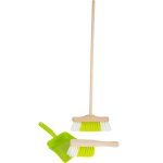 Set de nettoyage avec balai vert