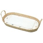 Set panier � langer : panier + matelas + drap - housse + tapis de change gallina �cru