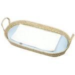 Set panier � langer : panier + matelas + drap - housse + tapis de change jeanne bleu