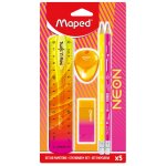 Set de papeterie neon rentr�e scolaire neon