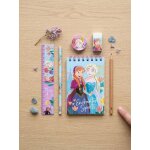 Set de papeterie la reine des neiges 5 pi�ces lilas