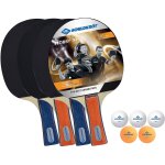 Set de ping - pong 4 joueurs hobby dans un sac de transport multicolore