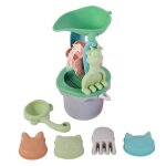 Set de plage & jardin - 8 pièces moulin en paille de blé multicolore Set de plage & jardin - 8 pièces moulin en paille de blé multicolore