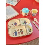 Set repas b�b� nathalie l�t� enfant 4 pi�ces rice coffret cadeau marron