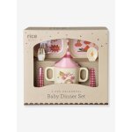 Set repas en m�lamine b�b� hero rose rice, 4 pi�ces rose