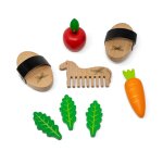 Set de soins pour chevaux beige