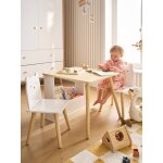 Set table et 2 chaises enfant ourson blanc