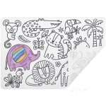 Set de table � colorier - savane blanc