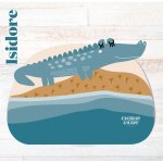 Set de table isidore l'alligator multicolore