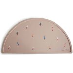 Set de table en silicone marron, bleu, rouge