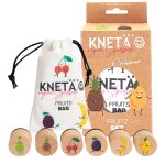 Set de tampons en bois, activit crative parent - enfant, fruits multicolor