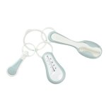 Set thermom�tre de bain, coupe ongle et peigne brosse vert bleu