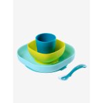 Set vaisselle 4 pi�ces silicone bleu