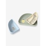 Set de vaisselle happy fruits en silicone l�ssig bleu