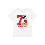 T - shirt 7ème anniversaire motif mickey mouse coton disney blanc T - shirt 7ème anniversaire motif mickey mouse coton disney blanc