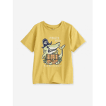 T - shirt animation fantaisie garon ocre