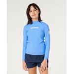 T - shirt anti - uv classic surf manches longues fille bleu bleuet