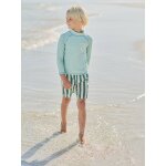 T - shirt anti uv gar�on manches longue surf turquoise