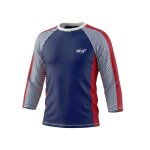 T - shirt anti - uv gar�on : r�gate blanc / bleu / rouge