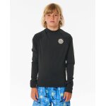 T - shirt anti - uv icons � manches longues gar�on noir