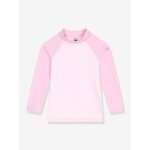 T - shirt de bain anti uv fille � manches longues rose