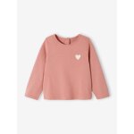 T - shirt b�b� basics manches longues personnalisable bois de rose