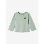T - shirt bb basics manches longues personnalisable vert d'eau