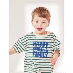 T - shirt b�b� capsule famille marin ray� vert